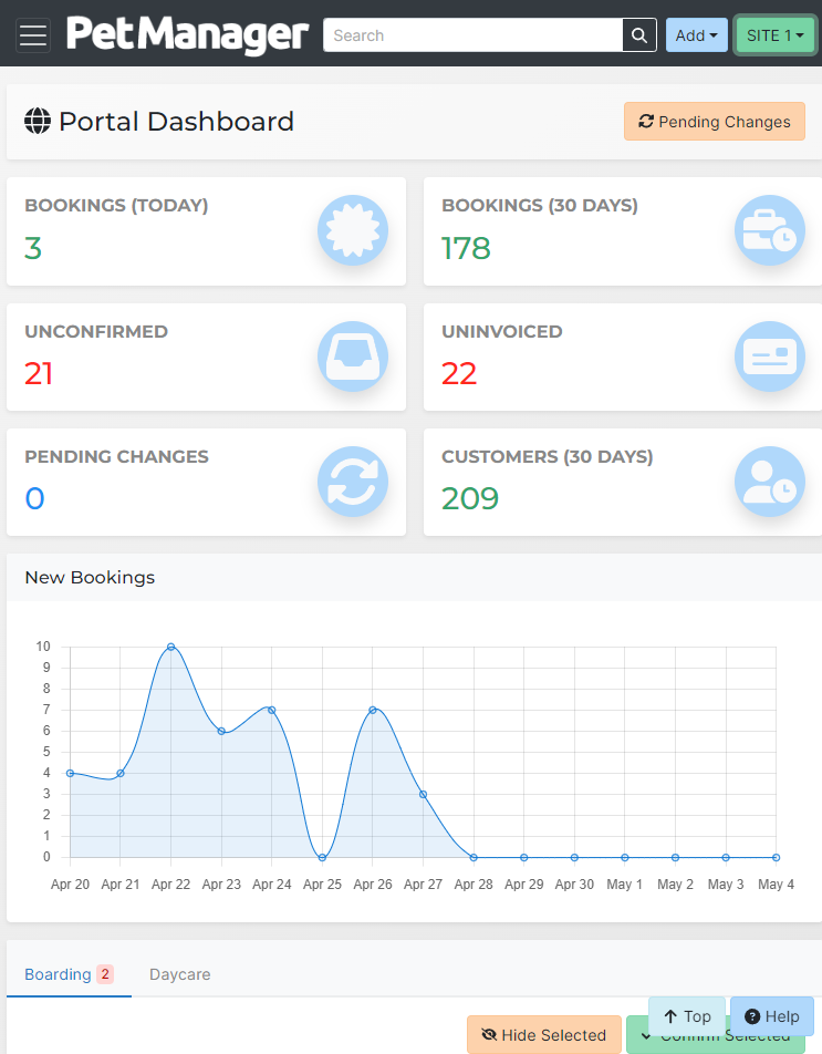 Customer Portal Dashboard