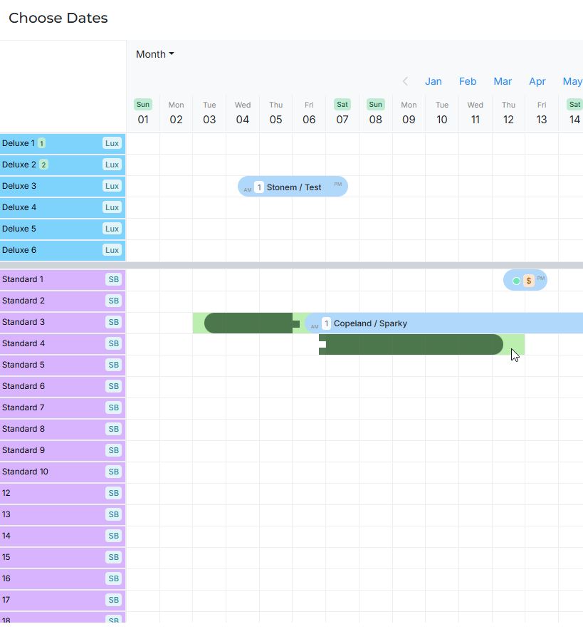 Split-Boarding Booking