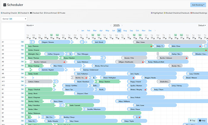 Visual Scheduler for Pet Software