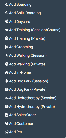 Pet Services covered by Pet Manager
