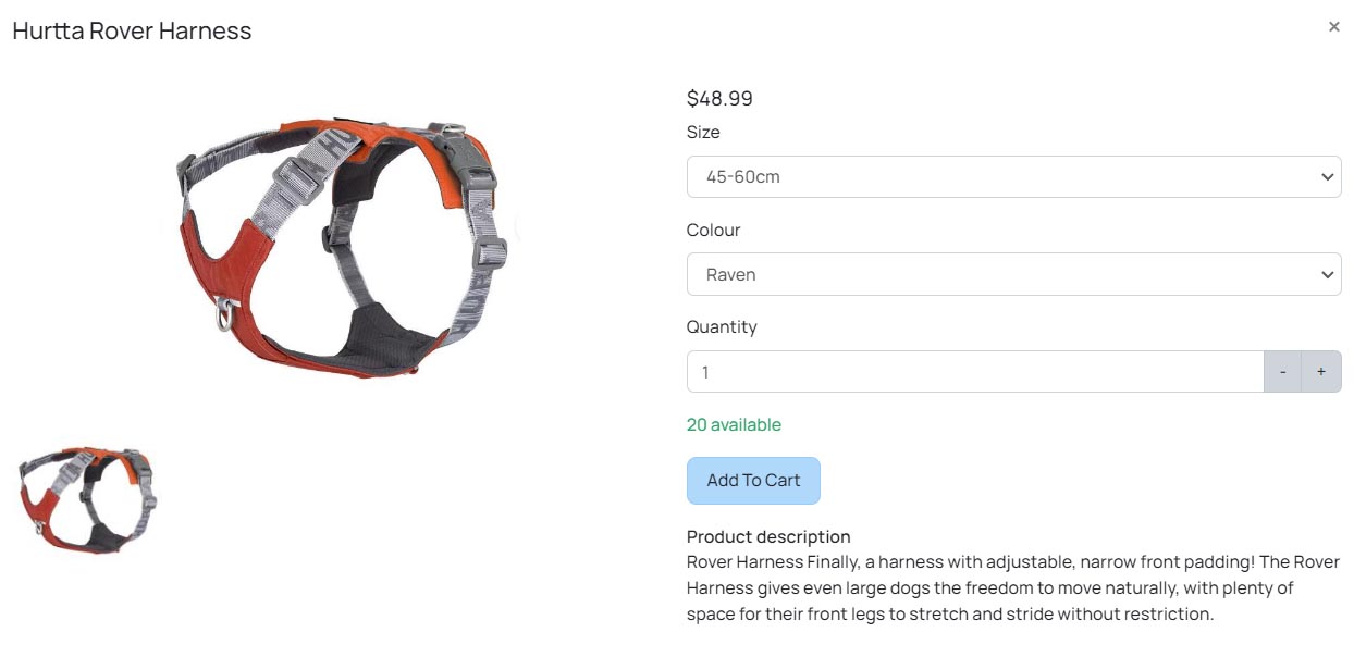 Harness Product for Pet Business