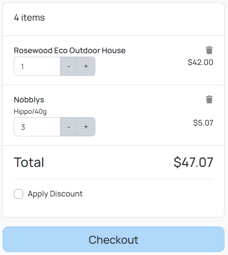 Purchase Pet Product Item Detail