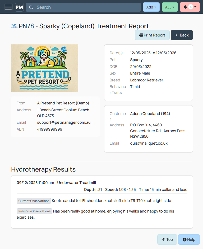 Hydrotherapy Report